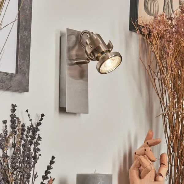 hofstein Applique murale Yometchen LED Nickel mat, 1 lumière* Lampes Modernes