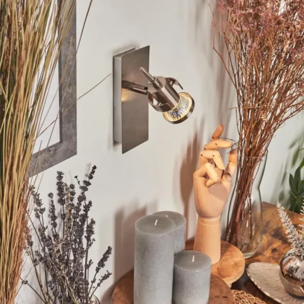 hofstein Applique murale Yometchen LED Nickel mat, 1 lumière* Lampes Modernes