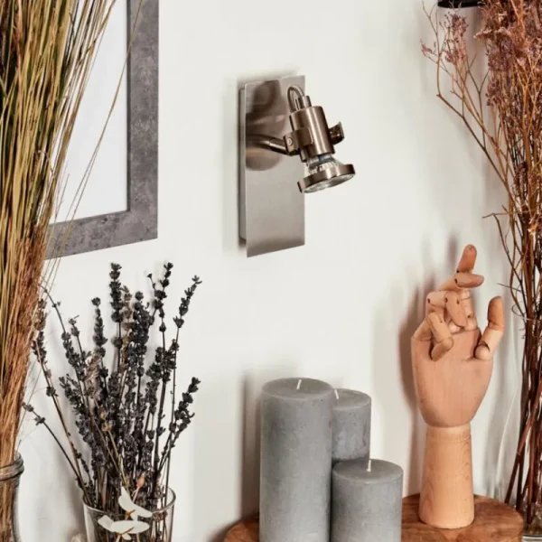 hofstein Applique murale Yometchen LED Nickel mat, 1 lumière* Lampes Modernes
