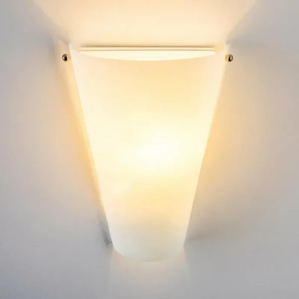 hofstein Applique murale Zera Aluminium, Blanc, 1 lumière* Lampes En Verre