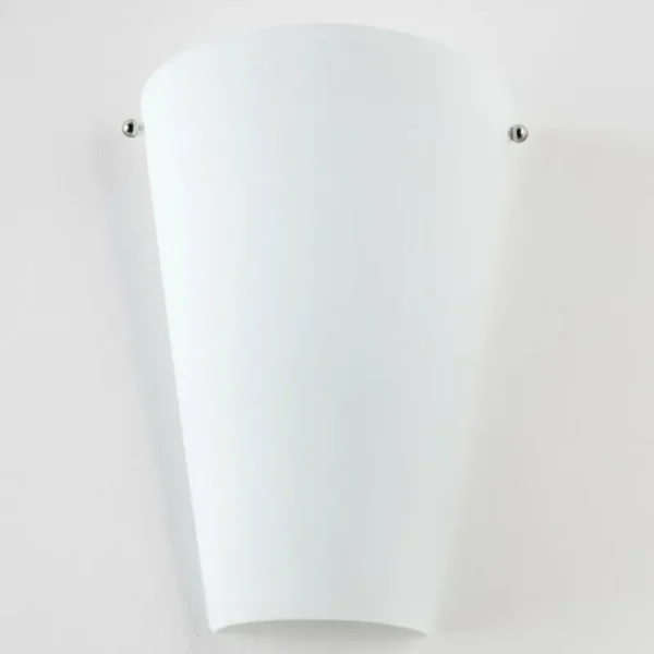 hofstein Applique murale Zera Aluminium, Blanc, 1 lumière* Lampes En Verre