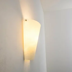 hofstein Applique murale Zera Aluminium, Blanc, 1 lumière* Lampes En Verre