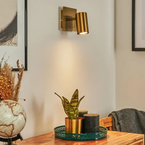 hofstein Applique murale Zuoz Vieux laiton, 1 lumière* Lampes Modernes
