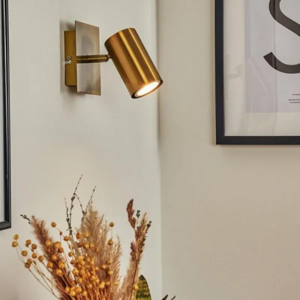 hofstein Applique murale Zuoz Vieux laiton, 1 lumière* Lampes Modernes