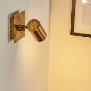 hofstein Applique murale Zuoz Vieux laiton, 1 lumière* Lampes Modernes