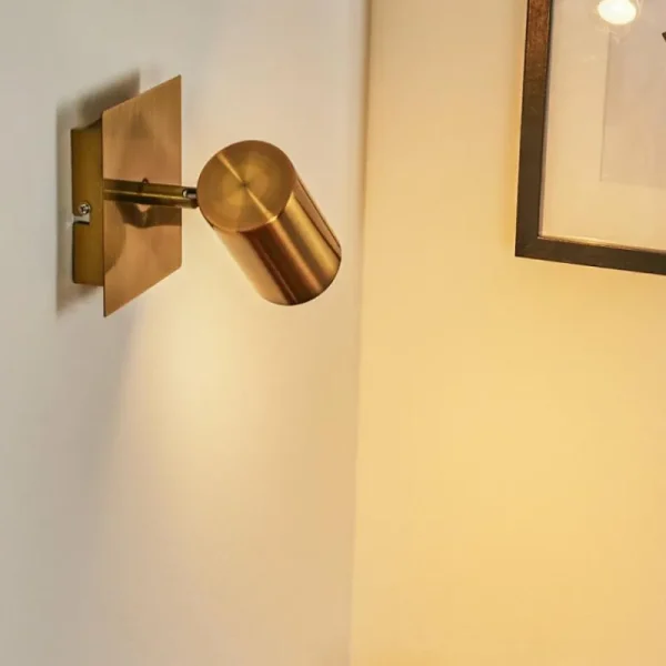 hofstein Applique murale Zuoz Vieux laiton, 1 lumière* Lampes Modernes