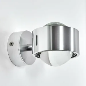 hofstein Applique Sapri Chrome brossé, 1 lumière* Lampes En Verre