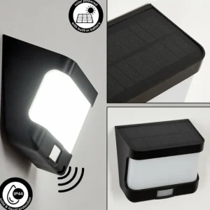 hofstein applique solaire Colchagua LED Noir, Blanc, 1 lumière, Détecteur de mouvement* Lampes Modernes