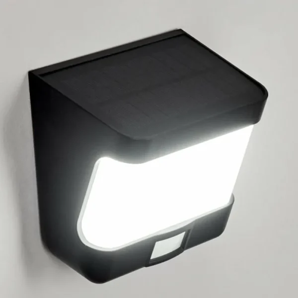 hofstein applique solaire Colchagua LED Noir, Blanc, 1 lumière, Détecteur de mouvement* Lampes Modernes
