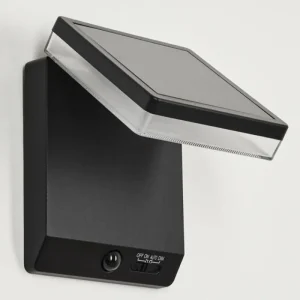 hofstein applique solaire Lonquimai LED Noir, 1 lumière, Détecteur de mouvement* Lampes Modernes