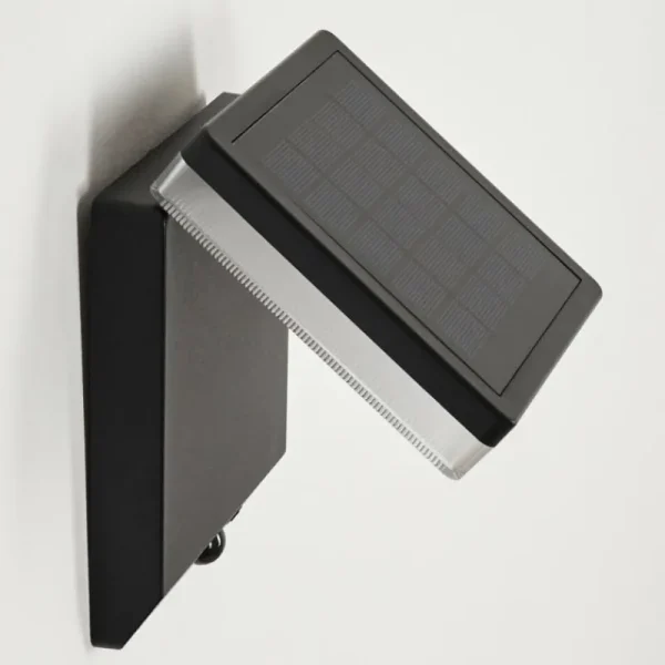 hofstein applique solaire Lonquimai LED Noir, 1 lumière, Détecteur de mouvement* Lampes Modernes