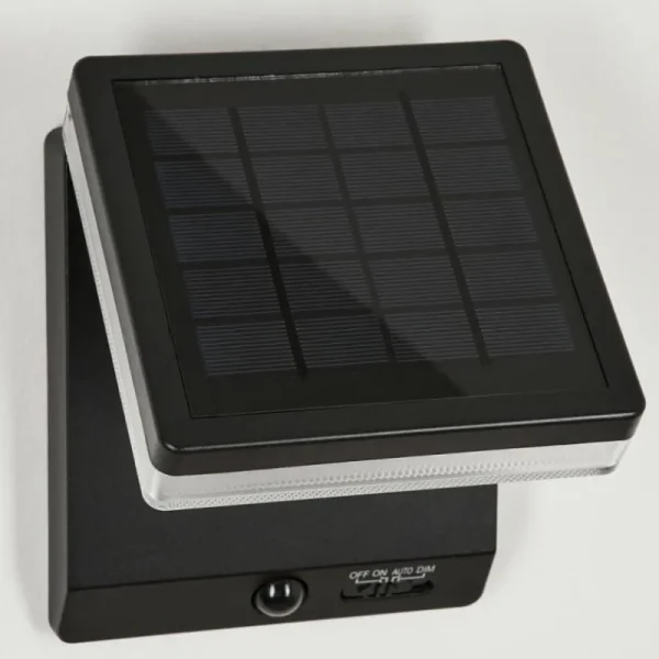 hofstein applique solaire Lonquimai LED Noir, 1 lumière, Détecteur de mouvement* Lampes Modernes