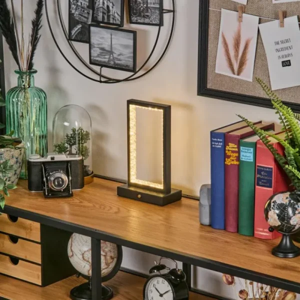 hofstein Arufe Lampe à poser LED Noir, 1 lumière* Lampes Modernes