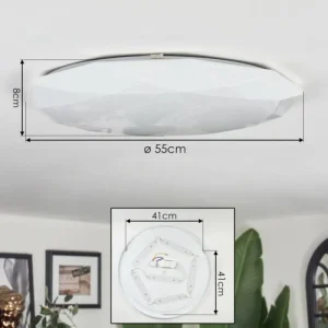 hofstein Arzel Plafonnier LED Blanc, 1 lumière* Lampes Modernes
