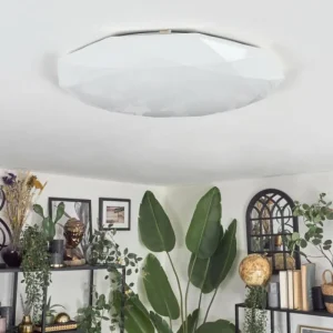 hofstein Arzel Plafonnier LED Blanc, 1 lumière* Lampes Modernes