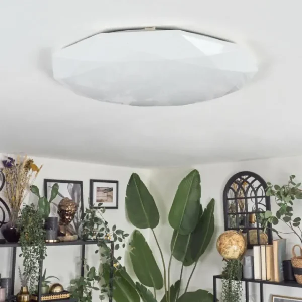 hofstein Arzel Plafonnier LED Blanc, 1 lumière* Lampes Modernes