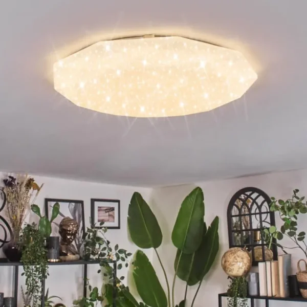 hofstein Arzel Plafonnier LED Blanc, 1 lumière* Lampes Modernes