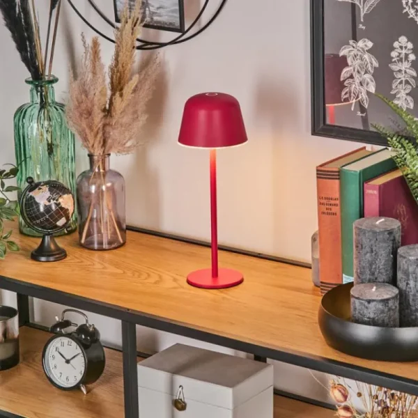 hofstein Asen Lampe de table d'extérieur, Lampe à poser LED Rose, 1 lumière* Lampes Modernes