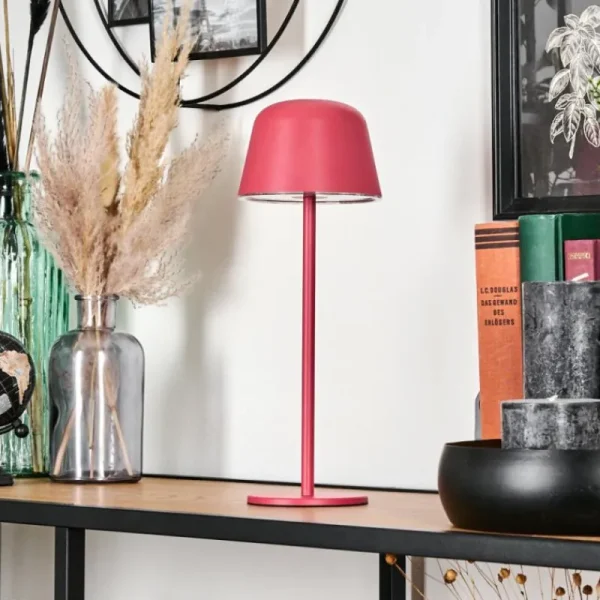 hofstein Asen Lampe de table d'extérieur, Lampe à poser LED Rose, 1 lumière* Lampes Modernes