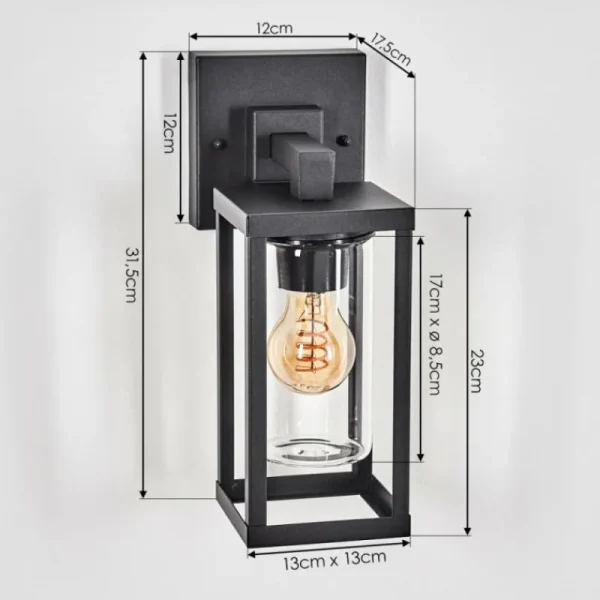 hofstein Avete Lampe murale d´extérieur Noir, 1 lumière* Lampes Modernes