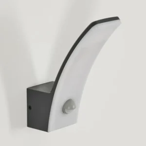 hofstein Azia Lampe murale d´extérieur LED Anthracite, 1 lumière, Détecteur de mouvement* Lampes Modernes