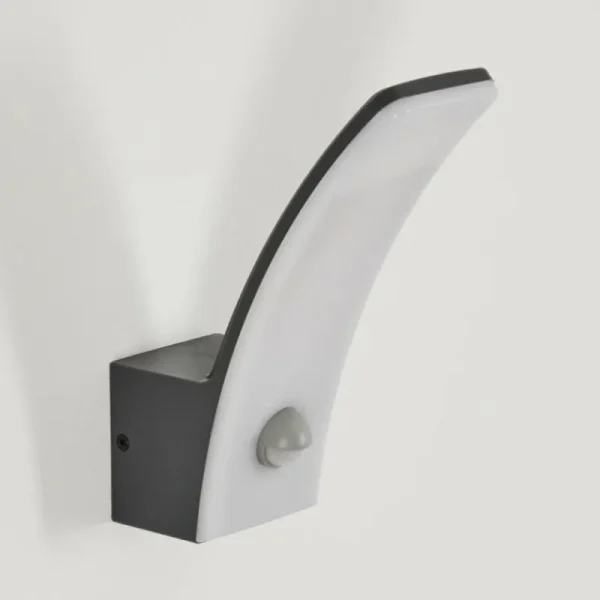hofstein Azia Lampe murale d´extérieur LED Anthracite, 1 lumière, Détecteur de mouvement* Lampes Modernes