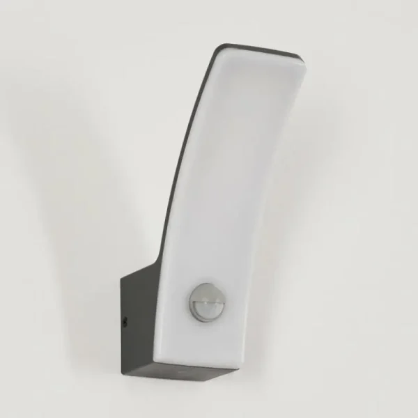 hofstein Azia Lampe murale d´extérieur LED Anthracite, 1 lumière, Détecteur de mouvement* Lampes Modernes