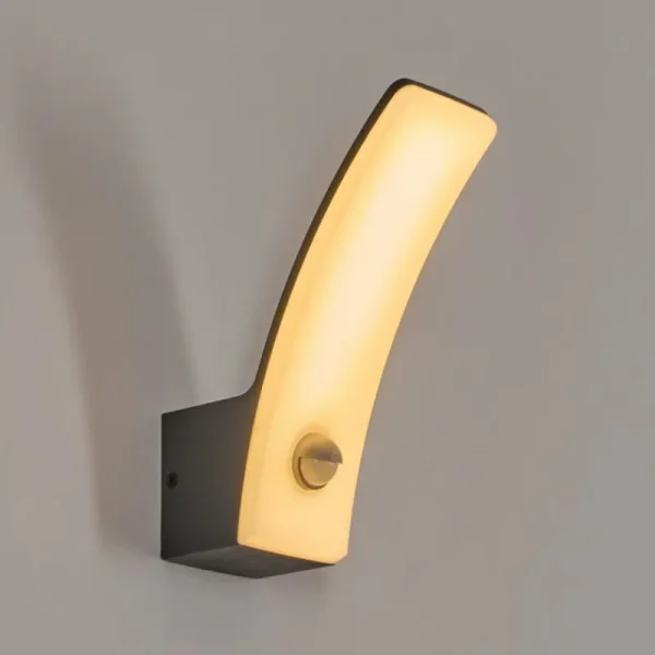 hofstein Azia Lampe murale d´extérieur LED Anthracite, 1 lumière, Détecteur de mouvement* Lampes Modernes