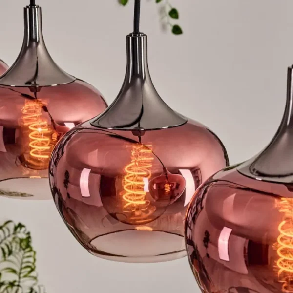 hofstein Azurara Suspension, Boule lumineuse, Suspension Noir, 4 lumières* Lampes Modernes