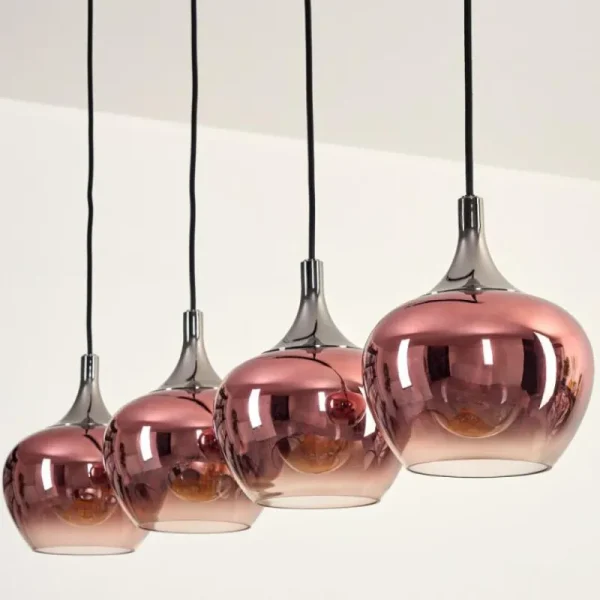 hofstein Azurara Suspension, Boule lumineuse, Suspension Noir, 4 lumières* Lampes Modernes