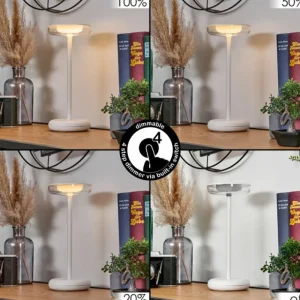 hofstein Baigorrita Lampe à poser LED Blanc, 1 lumière* Lampes Modernes