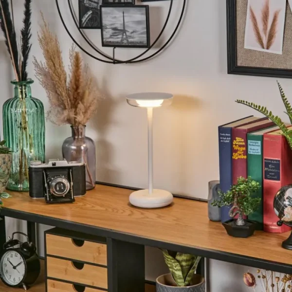 hofstein Baigorrita Lampe à poser LED Blanc, 1 lumière* Lampes Modernes