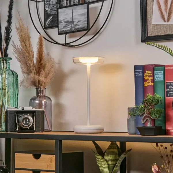 hofstein Baigorrita Lampe à poser LED Blanc, 1 lumière* Lampes Modernes