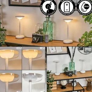 hofstein Baigorrita Lampe de table d'extérieur, Lampe à poser LED Blanc, 1 lumière* Lampes Modernes