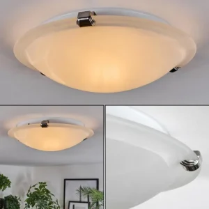 hofstein Balan Plafonnier Blanc, 1 lumière* Lampes En Verre