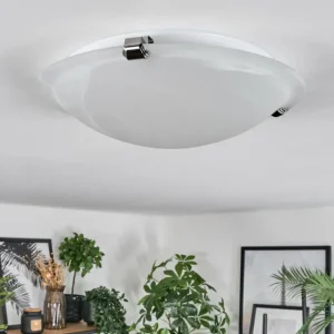 hofstein Balan Plafonnier Blanc, 1 lumière* Lampes En Verre