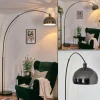 hofstein Baloca Lampadaire Chrome, Noir, 1 lumière* Lampes Modernes