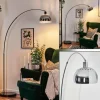 hofstein Baloca Lampadaire Chrome, Noir, 1 lumière* Lampes Modernes