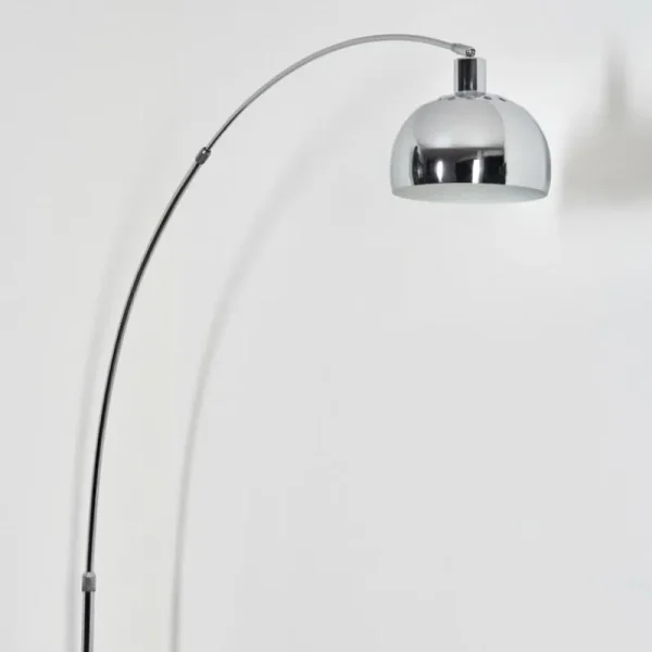 hofstein Baloca Lampadaire Chrome, Noir, 1 lumière* Lampes Modernes