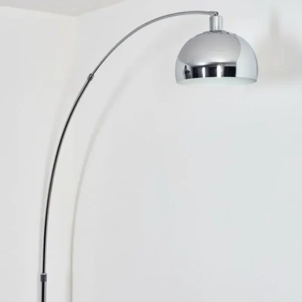 hofstein Baloca Lampadaire Chrome, Noir, 1 lumière* Lampes Modernes