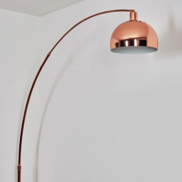 hofstein Baloca Lampadaire Cuivre, Noir, 1 lumière* Lampes Modernes