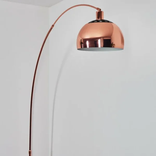 hofstein Baloca Lampadaire Cuivre, Noir, 1 lumière* Lampes Modernes