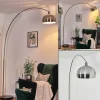 hofstein Baloca Lampadaire Nickel mat, Noir, 1 lumière* Lampes Modernes