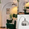 hofstein Baloca Lampadaire Nickel mat, Noir, 1 lumière* Lampes Modernes