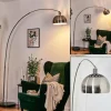 hofstein Baloca Lampadaire Nickel mat, Noir, 1 lumière* Lampes Modernes