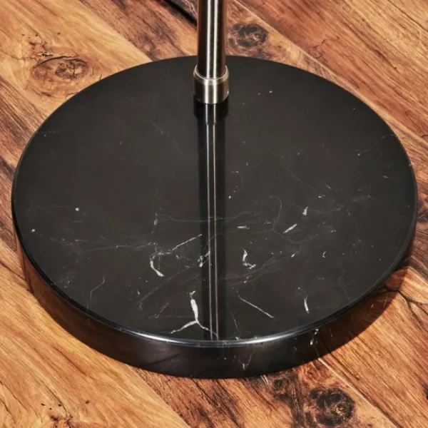 hofstein Baloca Lampadaire Nickel mat, Noir, 1 lumière* Lampes Modernes