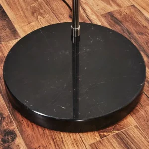 hofstein Baloca Lampadaire Nickel mat, Noir, 1 lumière* Lampes Modernes