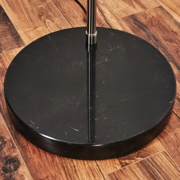hofstein Baloca Lampadaire Nickel mat, Noir, 1 lumière* Lampes Modernes