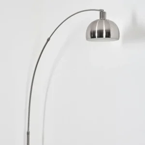 hofstein Baloca Lampadaire Nickel mat, Noir, 1 lumière* Lampes Modernes