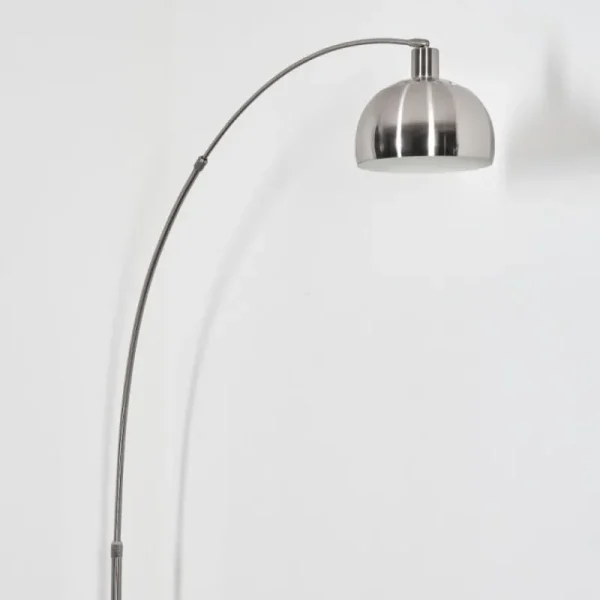 hofstein Baloca Lampadaire Nickel mat, Noir, 1 lumière* Lampes Modernes